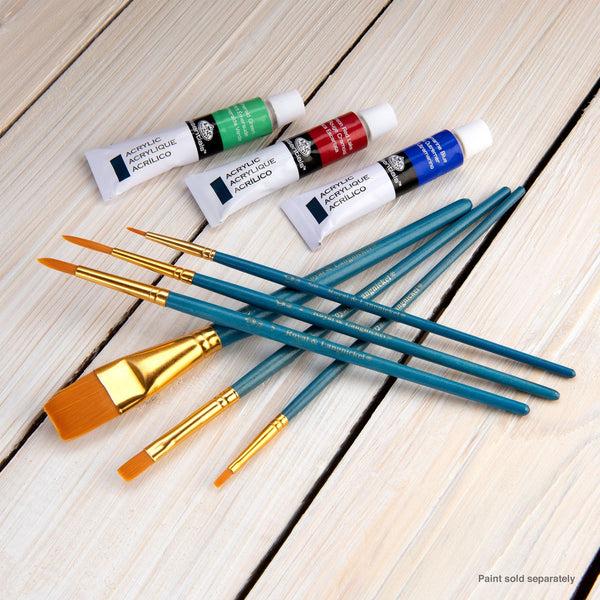Royal And Langnickel RSET-9183 | 7pc Golden Taklon Variety Brush Set