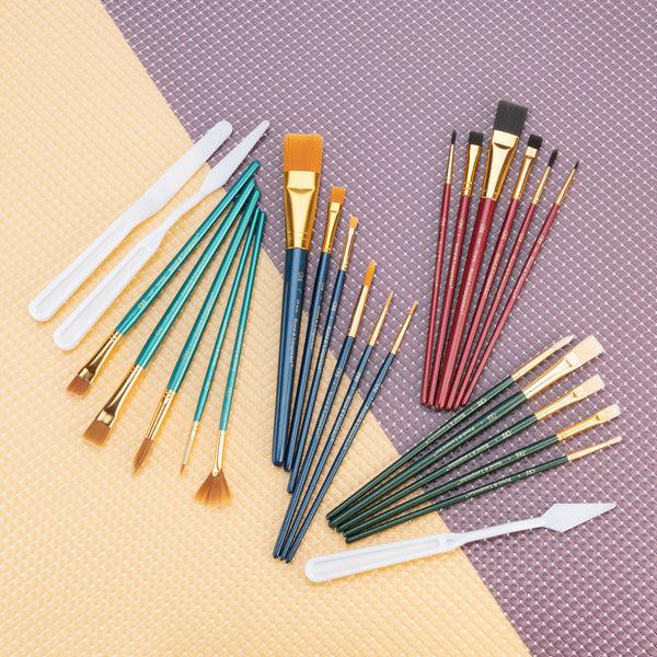 Royal And Langnickel RSET-9258 | All Media 25pc Combo Variety Artist Brush Set