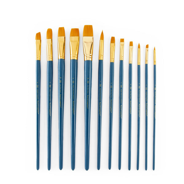 Royal And Langnickel RSET-9313 | 12pc LONG HANDLE GOLD TAKLON