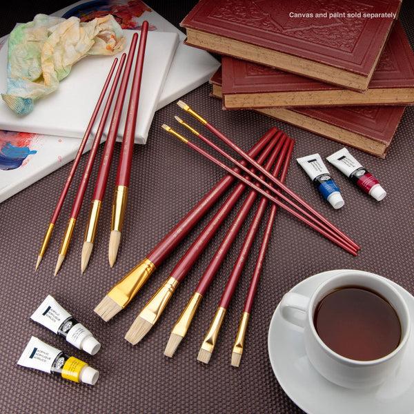 Royal And Langnickel RSET-9319 | 12pc White Bristle Long Handle Variety Brush Set