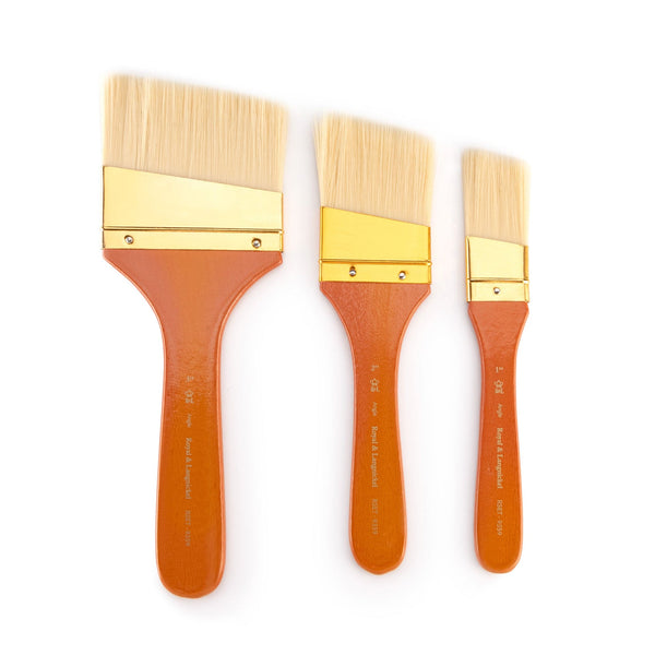 Royal And Langnickel RSET-9359 | 3pc Firm Bone Taklon Large Area Angular Brush Set