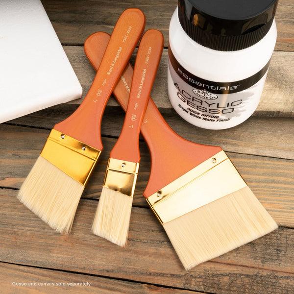 Royal And Langnickel RSET-9359 | 3pc Firm Bone Taklon Large Area Angular Brush Set