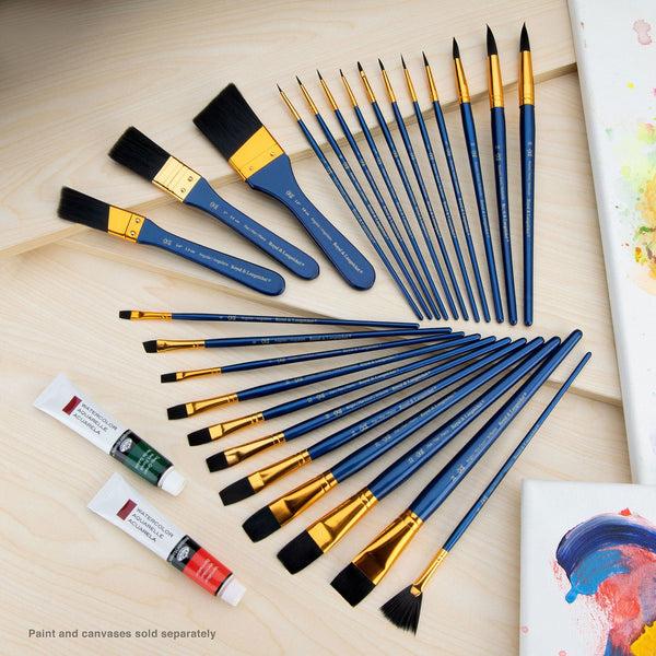 Royal And Langnickel RSET-9383 | 25pc Black Taklon Variety Brush Set