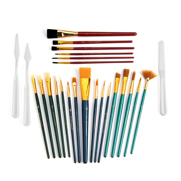 Royal And Langnickel RSET-9387 | 25pc All Media Combo Variety Brush Set