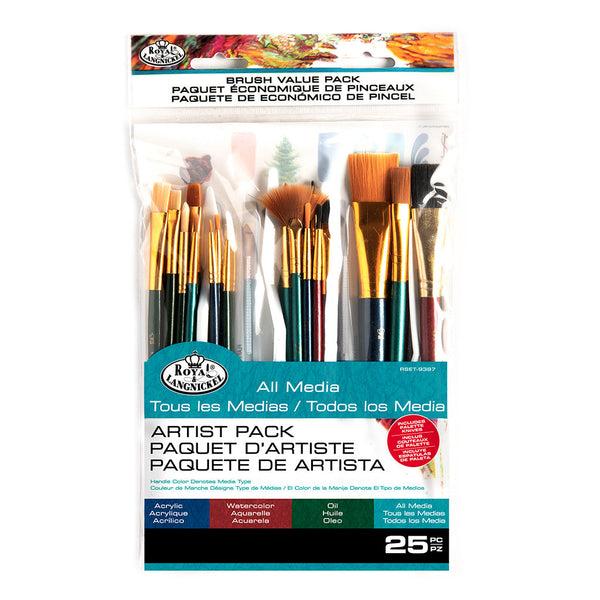 royal and langnickel RSET-9387 | 25pc All Media Combo Variety Brush Set