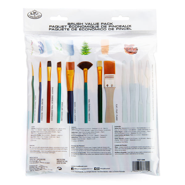 Royal And Langnickel RSET-9388 | 50pc All Media Variety Artist Brush Set
