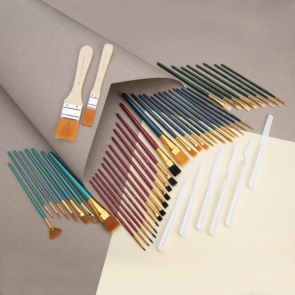 Royal And Langnickel RSET-9388 | 50pc All Media Variety Artist Brush Set