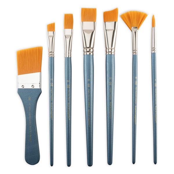 Royal And Langnickel RSET-9401 | Acrylic 15pc Golden Taklon Variety Brush Set