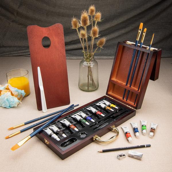 Royal And Langnickel RSET-ACR2020 | Essentials™ 24pc Acrylic Painting Long Handle Travel Art Set
