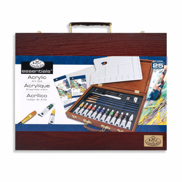 royal and langnickel RSET-ACR2030 | Essentials™ 25pc Acrylic Painting Travel Art Set
