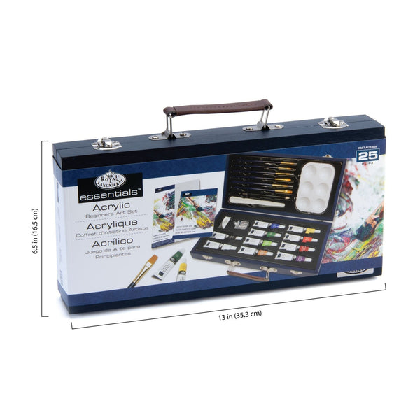 Royal And Langnickel RSET-ACR3000 | Essentials™ 25pc Acrylic Painting Travel Art Set