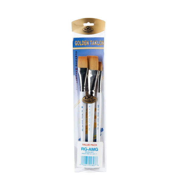 royal and langnickel RSET-AMG | Royal Gold™ 3pc Glaze/Wash Brush Set