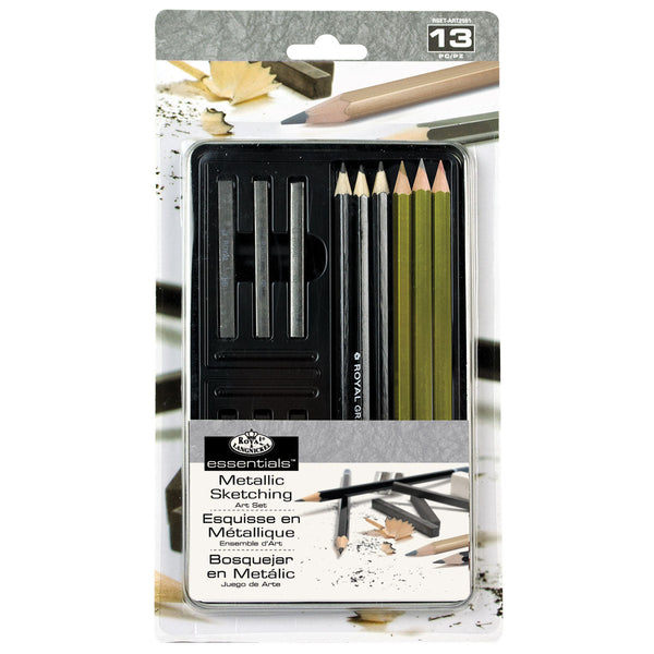 royal and langnickel RSET-ART2501 | Metallic Sketching Art Set - 13pc