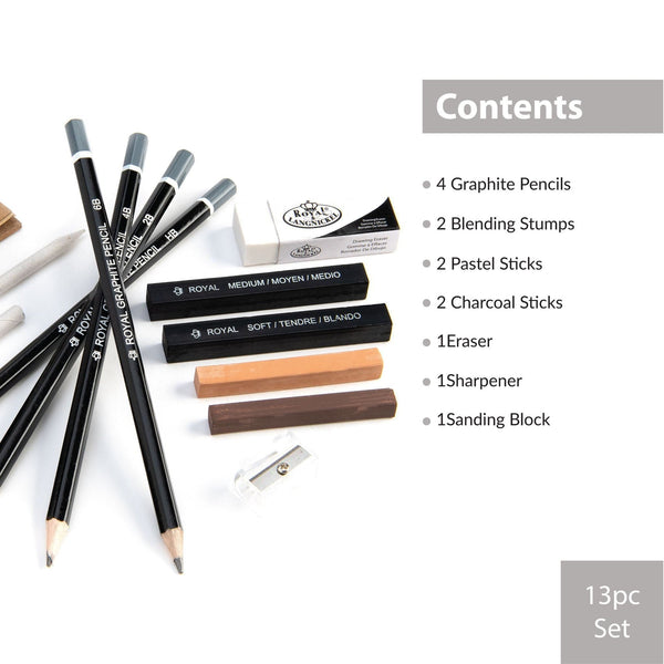 Royal And Langnickel RSET-ART2509 | 13pc Sketching Set