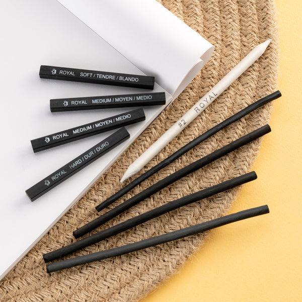 Royal And Langnickel RSET-ART2609 | Essentials™ Mini Artist 10pc Charcoal Art Set