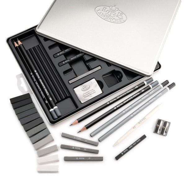 Royal And Langnickel RSET-ART2713 | Pastel Sketching Art Set - 25pc