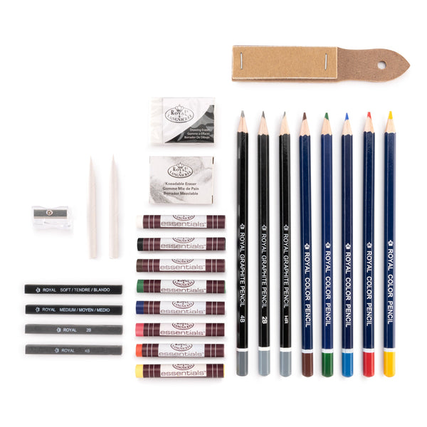 Royal And Langnickel RSET-ART2803 | Sketch & Draw Art Set - 48pc