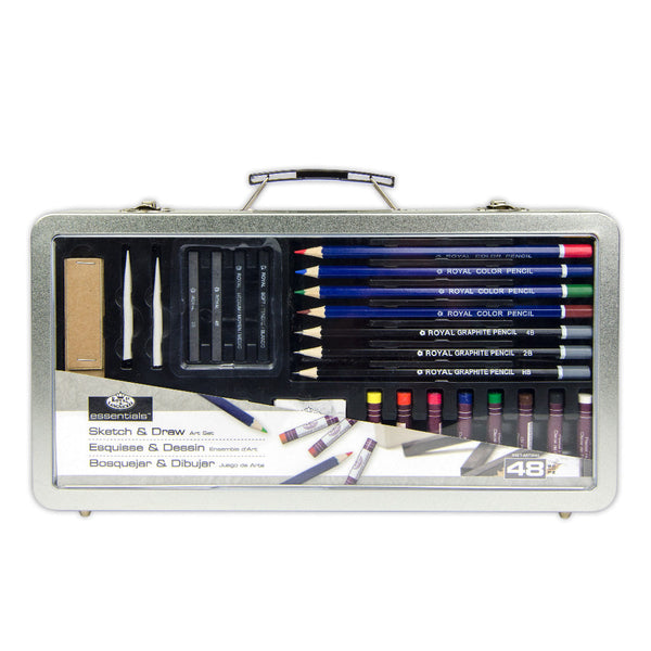 royal and langnickel RSET-ART2803 | Sketch & Draw Art Set - 48pc