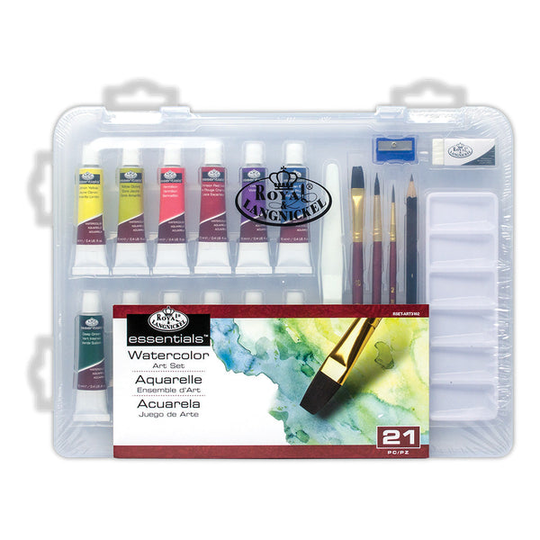 royal and langnickel RSET-ART3102 | Watercolor Small Clear Art Set - 21pc