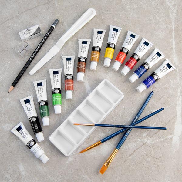 Royal And Langnickel RSET-ART3103 | Acrylic Small Clear Art Set - 21pc