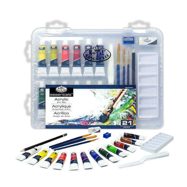 royal and langnickel RSET-ART3103 | Acrylic Small Clear Art Set - 21pc