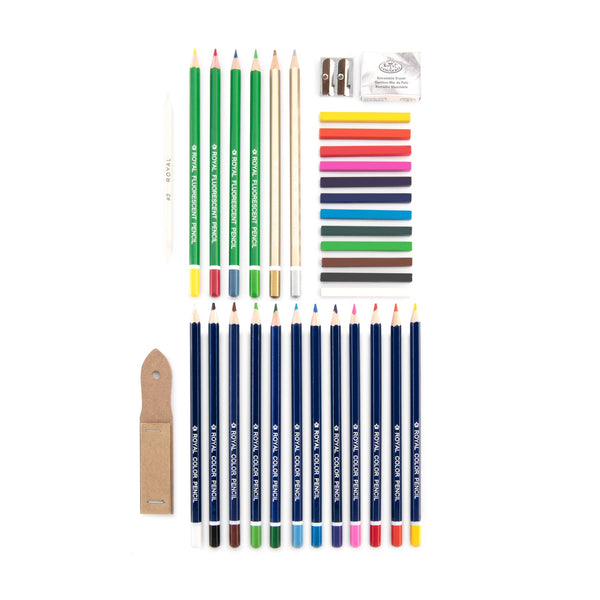 Royal And Langnickel RSET-ART3104 | Drawing Small Clear Art Set - 35pc