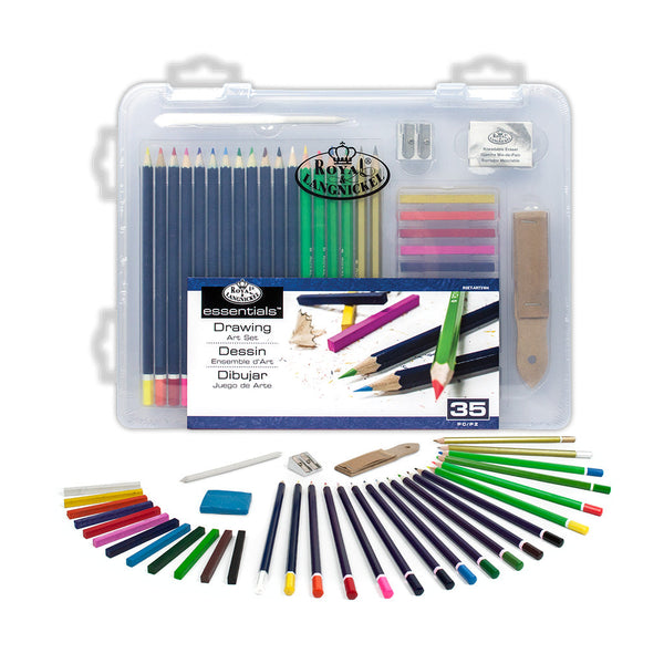 royal and langnickel RSET-ART3104 | Drawing Small Clear Art Set - 35pc