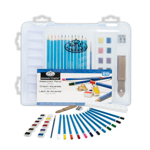 royal and langnickel RSET-ART3106 | Watercolor Drawing Small Clear Art Set - 29pc