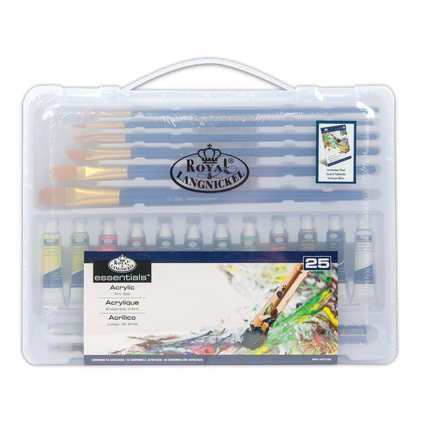 royal and langnickel RSET-ART3202 | Acrylic Large Clear Art Set - 25pc