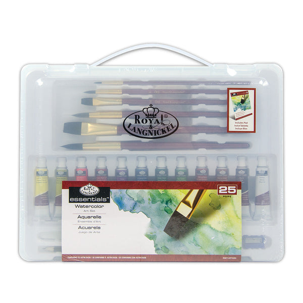 royal and langnickel RSET-ART3203 | Watercolor Large Clear Art Set - 24pc