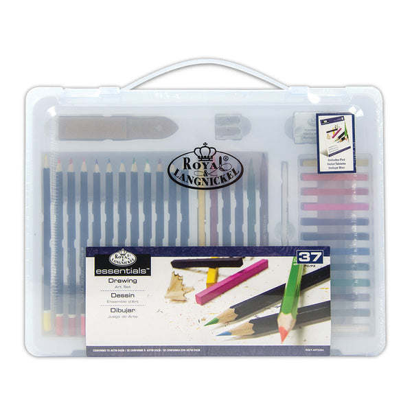 royal and langnickel RSET-ART3204 | Drawing Large Clear Art Set - 37pc