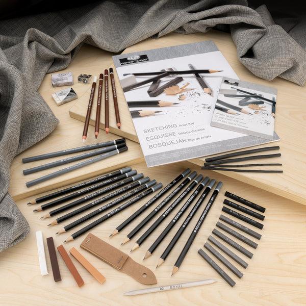 Royal And Langnickel RSET-ART3205 | Sketching Large Clear Art Set - 44pc