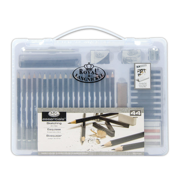 royal and langnickel RSET-ART3205 | Sketching Large Clear Art Set - 44pc
