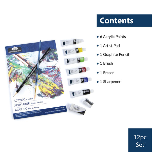 Royal And Langnickel RSET-ART3404 | Acrylic Art Set - 12pc