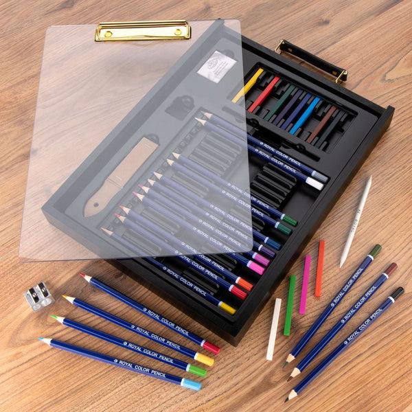 Royal And Langnickel RSET-ART4103 | Essentials™ 36pc Black Series Drawing Art Set