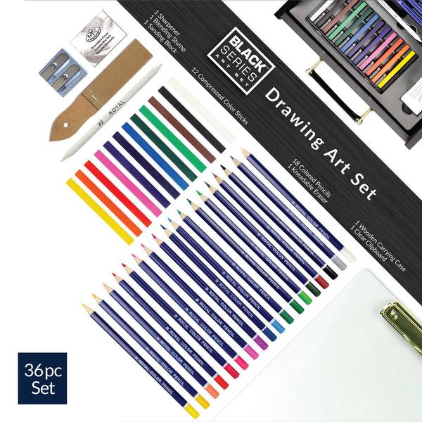 Royal And Langnickel RSET-ART4103 | Essentials™ 36pc Black Series Drawing Art Set