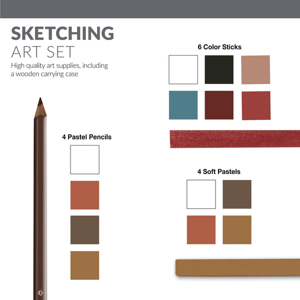 Royal And Langnickel RSET-ART4202 | Essentials™ 52pc Black Series Sketching Art Set