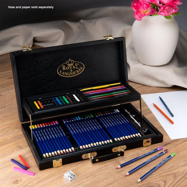 Royal And Langnickel RSET-ART4203 | Essentials™ 59pc Black Series Drawing Art Set