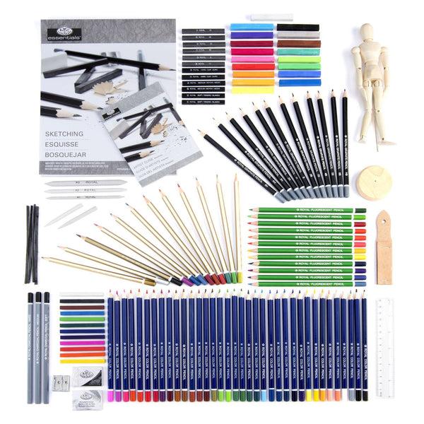 Royal And Langnickel RSET-ART8100 | Essentials™ 134pc Sketching & Drawing Box Art Set