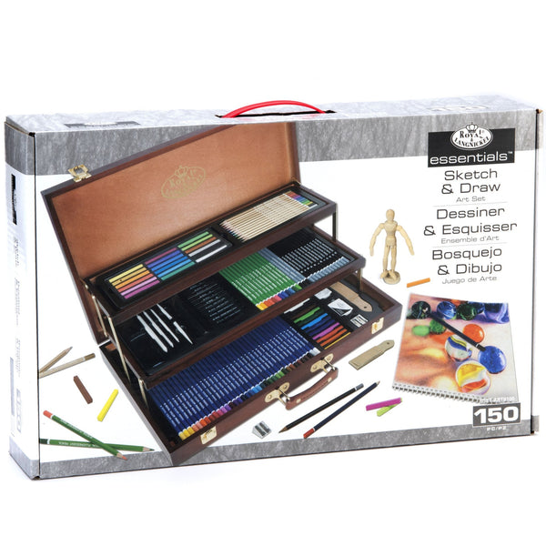 royal and langnickel RSET-ART8100 | Essentials™ 134pc Sketching & Drawing Box Art Set