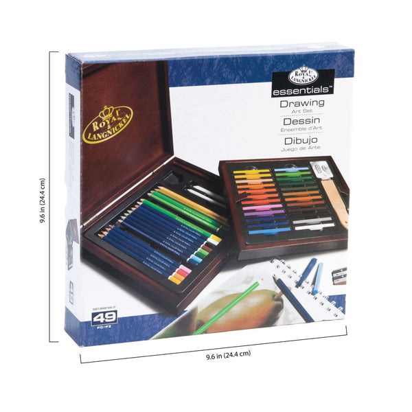 Royal And Langnickel RSET-DRAW1600 | Essentials™ 49pc Drawing Travel Art Set