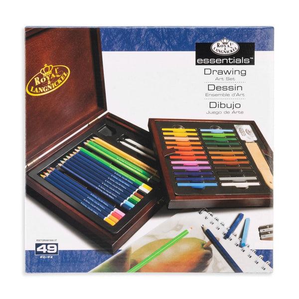 royal and langnickel RSET-DRAW1600 | Essentials™ 49pc Drawing Travel Art Set