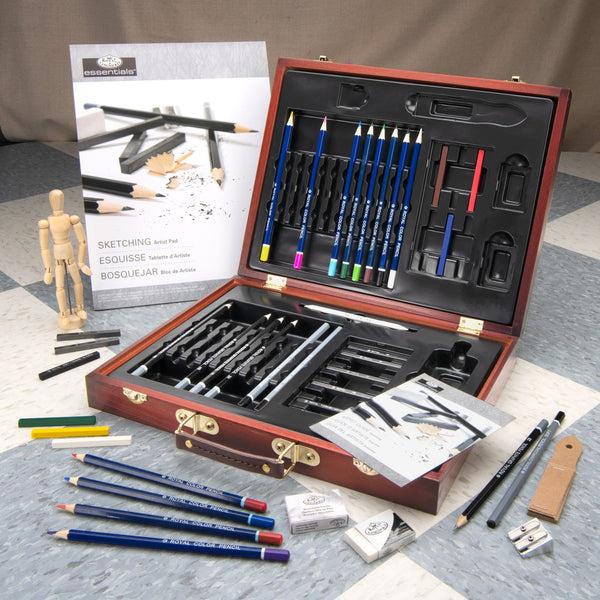 Royal And Langnickel RSET-DS2030 | Essentials™ 45pc Sketching & Drawing Travel Art Set