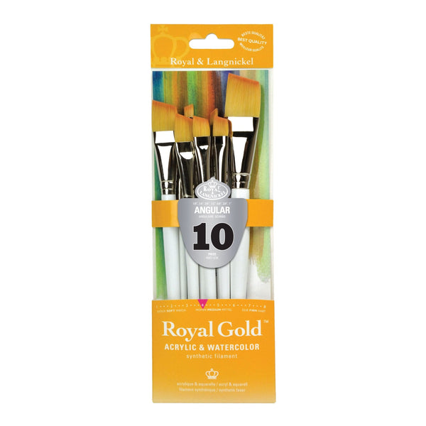 royal and langnickel RSET-GTA | Royal Gold™ 10pc Angular Brush Set