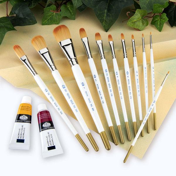 Royal And Langnickel RSET-GTF | Royal Gold™ 11pc Filbert/Wash Brush Set