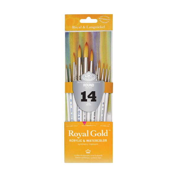 royal and langnickel RSET-GTR | Royal Gold™ 14pc Round Brush Set