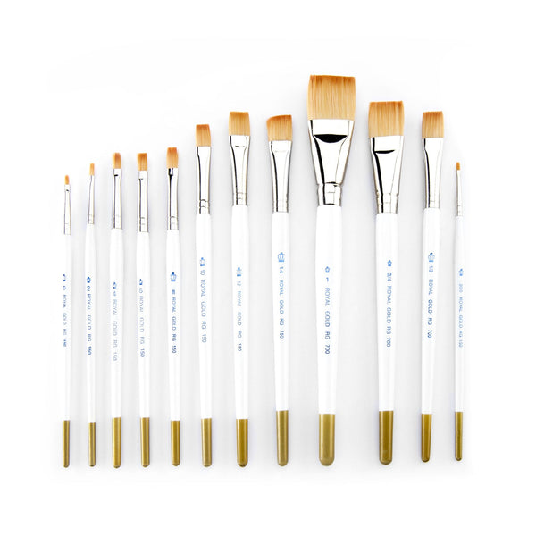 Royal And Langnickel RSET-GTS | Royal Gold™ 12pc Shader/Wash Brush Set