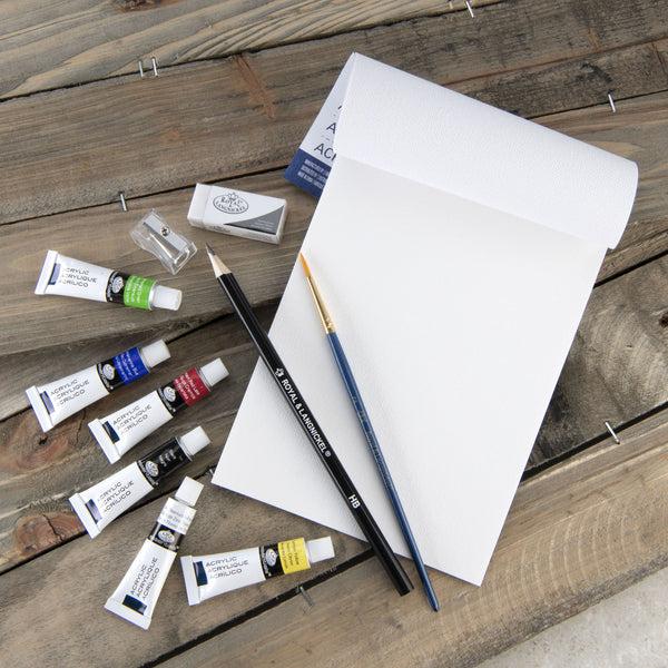 Royal And Langnickel RSET-KCAP | Essentials™ 13pc Acrylic Painting Keep N' Carry Travel Art Set