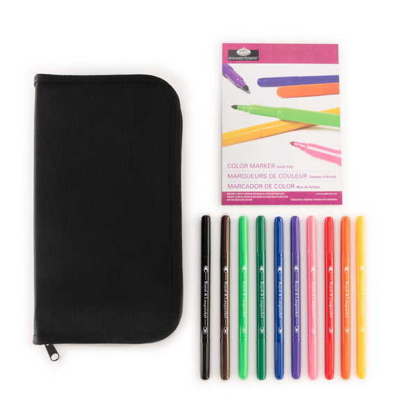 Royal And Langnickel RSET-KCCM | Essentials™ 12pc Color Marker Keep N' Carry Travel Art Set