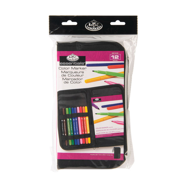 royal and langnickel RSET-KCCM | Essentials™ 12pc Color Marker Keep N' Carry Travel Art Set